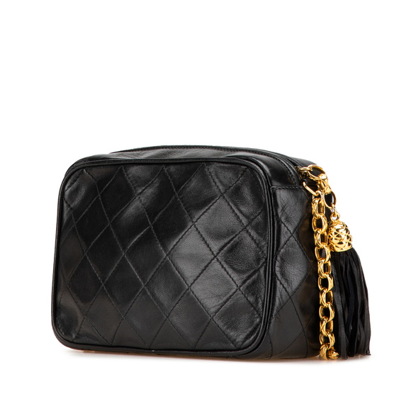 Pre-Loved Chanel CC Quilted Lambskin Tassel Camera Bag - Picture 2 of 12